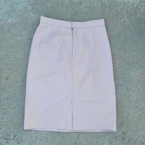 Vtg Prezzia Leather Skirt